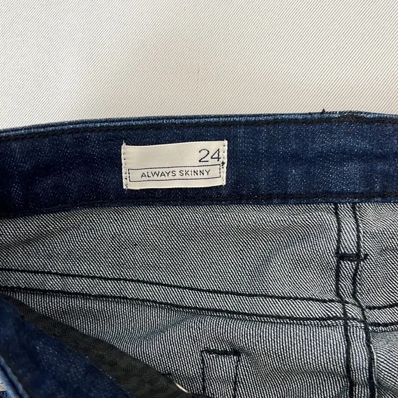 NWT Gap 1969 Dark Wash Always Skinny Size 24 Zipper Ankle Jean - Picture 3 of 12